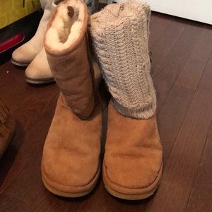 tan ugg boots with detachable wool cover